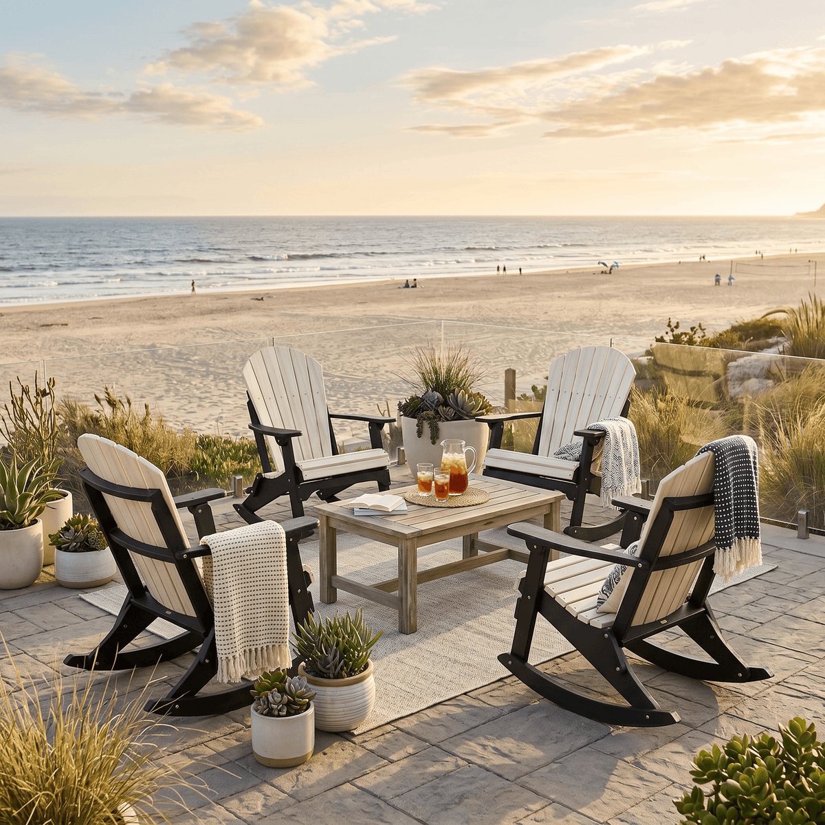 Durable Outdoor Rocking Chair for Patios and Porches