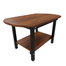 Shop Kanyon Living Poly Lumber Oval Coffee Table Deluxe Antique Mahogany Black K740 from DDR BBQ Supply