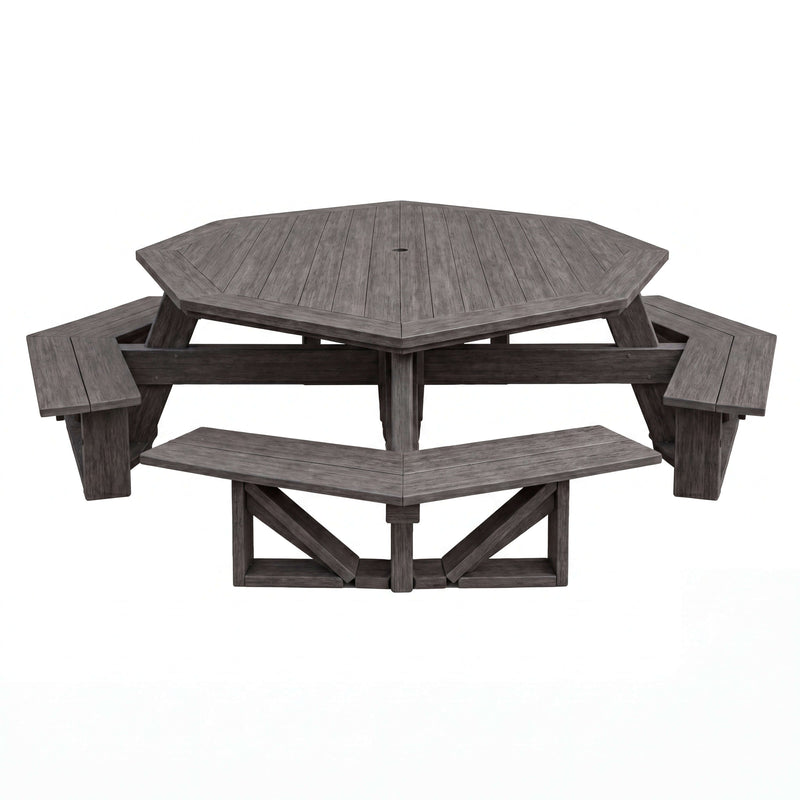 テーブル・チェア・ハンモック BYCRUISE KANNON TABLE Modern Outdoor Seating in Deluxe Driftwood Grey