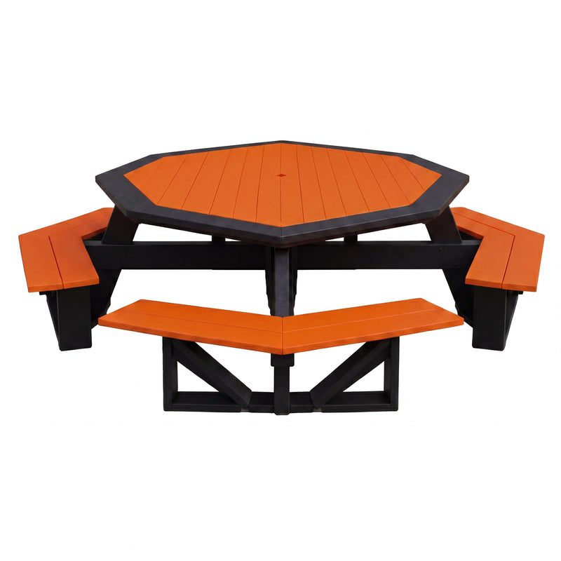 BYCRUISE × LOCKFIELD KANNON TABLE Bold Outdoor Seating in Orange & Black