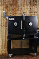 Shop Myron Mixon Large Capacity Offset Smoker with Insulated Firebox from DDR BBQ Supply