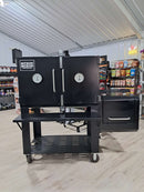 Shop Myron Mixon Large Capacity Offset Smoker with Insulated Firebox from DDR BBQ Supply