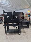 Shop Myron Mixon Large Capacity Offset Smoker with Insulated Firebox from DDR BBQ Supply