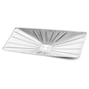 The Napoleon Drip Pan Liner 3 Pack (62070) by Napoleon Grills is a disposable rectangular aluminum pan with raised ridges and a central hole, designed for Prestige 500V grills to catch drips and grease.