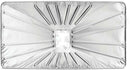 The Napoleon Grills Drip Pan Liner 3 Pack (62070) for Prestige 500V features rectangular disposable aluminum pans with raised ridges and a center vent, ideal as drip pan or grill liners. The shiny surface adds a clean, metallic look.