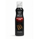A 5 fl. oz. can of Proud Grill Spritz It BBQ Marinade Spray Wood Fired Garlic, with grilled meat imagery and a flammable warning label—ideal for keeping grilled foods moist.