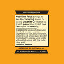 Nutrition facts and ingredients for Spicewalla Citrus & Sesame Everything Seasoning include serving size, calories, sodium, Aleppo chili powder, vegetable oil, salt, spices, citric acid, plus a sesame allergen warning. Brand: Spicewalla.
