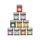 A pyramid stack of ten Spicewalla Signature Blends 10-Pack tins, each labeled with vibrant global seasoning blends like Piri Piri, Harissa, Nashville Hot Chicken, and Chilli Lime from Spicewalla, arranged on a white background.
