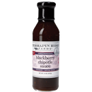 Terrapin Ridge Farms Blackberry Chipotle Sauce, 15 oz (425g), features a black cap and purple label. This sweet heat sauce is ideal for marinating or dipping.