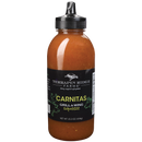 Terrapin Ridge Farms Carnitas Grill & Wing Squeeze, 15.3 oz, is an orange-brown sauce in a bottle with a black flip-top cap and a label featuring white and green text plus simple food line drawings.