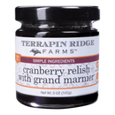 Terrapin Ridge Farms Cranberry Relish With Grand Marnier™ – 5 oz jar, gluten free with simple ingredients and a black lid, is perfect for holiday entertaining.