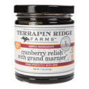 Terrapin Ridge Farms Cranberry Relish With Grand Marnier™, in an 11oz jar, is gluten-free, vegan, and made with simple ingredients. Perfect for holiday entertaining and pairs deliciously with brie.