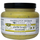Terrapin Ridge Farms Garlic Kraut Mustard - Quart is a gluten-free, vegan deli-style mustard made with simple ingredients. Great as a sandwich condiment, sausage topper, or dip.