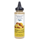 Terrapin Ridge Farms Ginger Yuzu Aioli Squeeze features a black squeeze cap and label images of ginger root, lemon, and yuzu. This savory umami sauce is ideal as a dipping sauce or garnish.