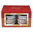 Terrapin Ridge Farms Holiday 2 Pack features blueberry bourbon pecan jam and cranberry relish with Grand Marnier in a clear window red and gold box—a perfect gourmet gift set for holiday charcuterie boards.