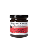 Terrapin Ridge Farms Hot Pepper Bacon Jam - 5 oz is a smoky, gluten-free spread with real bacon. Ideal for charcuterie boards and as a tasty condiment. Net Wt. 5 OZ (142g).