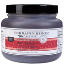 Terrapin Ridge Farms Hot Pepper Bacon Jam Quart, a 43-ounce gluten-free jar made with real bacon, is a savory spread ideal as a gourmet appetizer topping, cheese topper, or condiment.