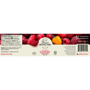 Texan Heartland Cinnamon Raspberry Habanero Hot Jam jar label shows raspberries, habanero pepper, and vivid fruit art on red. It features nutrition facts, ingredients, jam details, and a Made in Texas badge.