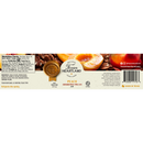 Texan Heartland Peach Amaretto Pecan Jam label: Southern-inspired with peach slices, pecans, nutrition facts, ingredients, and gold seal. Made in Texas by Texan Heartland—ideal gourmet breakfast spread. Refrigerate after opening.