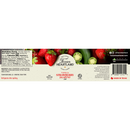 Texan Heartland Vanilla Strawberry Jalapeno Jam label features fresh strawberries and jalapenos, nutrition facts, ingredients, branding, and proudly states it’s made in Texas.