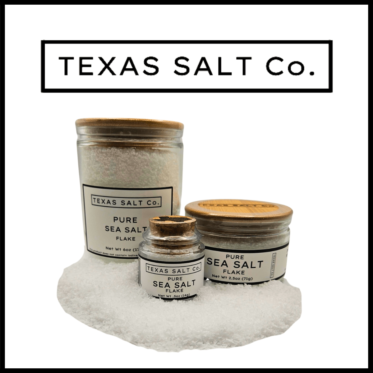 Unrefined Pure Flake Sea Salt for Baking and Cooking