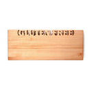 The Words With Boards Gluten Free Serving Board (19" x 8") by Words with Boards, LLC features "GLUTEN FREE" cut out at the top, providing a clear, blank space for safe food separation when entertaining.