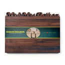 The Words With Boards, LLC Large Personalized Cutting Board (12.5" x 16") features a custom laser-cut name on top, green Words with Boards band, heart, and location text.