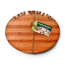 Shop Words With Boards Oval Personalized Cutting Board Custom Hardwood Charcuterie Corporate Housewarming Gift from DDR BBQ Supply