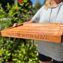 Shop Words With Boards Personalized Meat Cutting Board Juice Groove Custom Hardwood Corporate Housewarming Gift from DDR BBQ Supply
