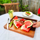 Shop Words With Boards Personalized Meat Cutting Board Juice Groove Custom Hardwood Corporate Housewarming Gift from DDR BBQ Supply