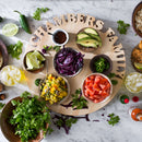 Shop Words With Boards Round Personalized Cutting Board Custom Hardwood Charcuterie Pizza Corporate Housewarming Gift from DDR BBQ Supply