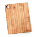 The Words With Boards Seriously Kosher Cutting Board for Milk (16” x 12.5”) by Words with Boards, LLC is a rectangular kosher board featuring a hole in the top left, engraved milk label, and Seriously KOSHER marking for easy dairy separation.