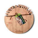 Shop Words With Boards Seriously Kosher Round Personalized Cutting Board Custom Hardwood Corporate Housewarming Gift from DDR BBQ Supply