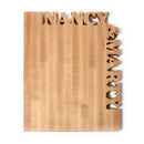 Shop Words With Boards Top and Side Personalized Cutting Board Custom Hardwood Corporate Housewarming Gift from DDR BBQ Supply