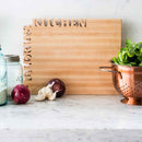 Shop Words With Boards Top and Side Personalized Cutting Board Custom Hardwood Corporate Housewarming Gift from DDR BBQ Supply