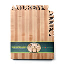 Shop Words With Boards Top and Side Personalized Cutting Board Custom Hardwood Corporate Housewarming Gift from DDR BBQ Supply