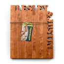 Shop Words With Boards Top and Side Personalized Cutting Board Custom Hardwood Corporate Housewarming Gift from DDR BBQ Supply