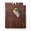 Shop Words With Boards Top and Side Personalized Cutting Board Custom Hardwood Corporate Housewarming Gift from DDR BBQ Supply