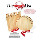 Shop Words With Boards Vertical Personalized Cutting Board Custom Hardwood Corporate Housewarming Gift from DDR BBQ Supply