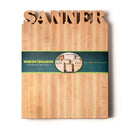 Shop Words With Boards Vertical Personalized Cutting Board Custom Hardwood Corporate Housewarming Gift from DDR BBQ Supply