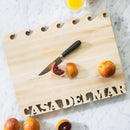 Shop Words With Boards Waves Personalized Cutting Board Custom Hardwood Corporate Housewarming Gift from DDR BBQ Supply