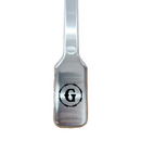 Shop laser engraved personalized BBQ tongs with barbed wire circle letter 16 inch custom grill tool from DDR BBQ Supply