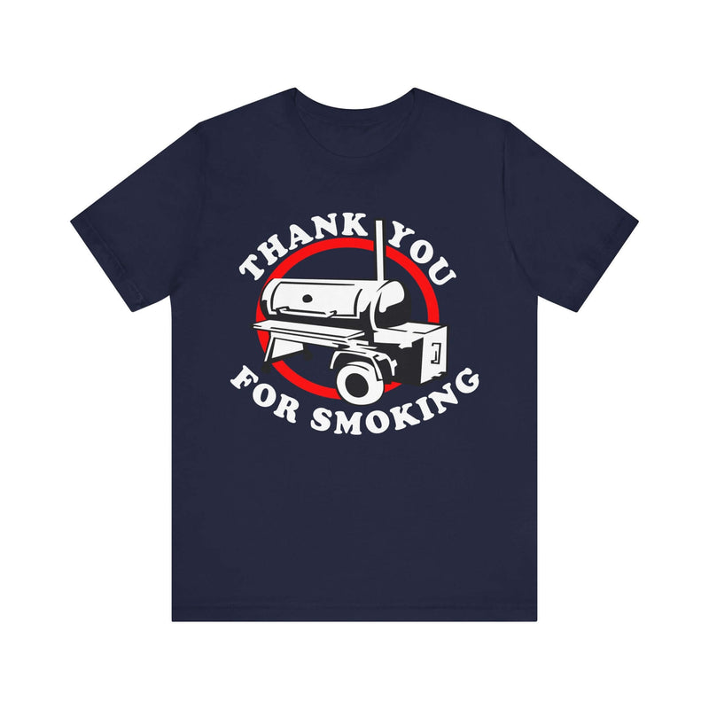 Thank You for Smoking BBQ T-Shirt with soft cotton fabric and bold barbecue print
