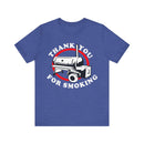 Thank You for Smoking BBQ T-Shirt with soft cotton fabric and bold barbecue print