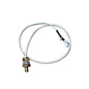 A white cable with a brass sensor on one end and a white plastic connector on the other, coiled loosely. Compatible as a Green Mountain Grills Thermal Sensor Prime 12V Models (P-1029) replacement. Brand: Green Mountain Grills.
