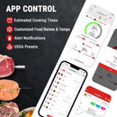 ThermoPro Twin TempSpike wireless dual-probe meat thermometer with 500FT Bluetooth range and LCD booster for smoking and grilling