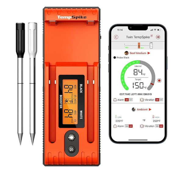 ThermoPro Twin TempSpike 500FT Truly Wireless Meat Thermometer with 2 Meat Probes