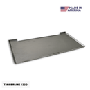 Rectangular stainless steel Pimp My Grill® Performance Stainless Steel Grease Tray for Traeger Timberline 1300, featuring a Made in America logo in the corner and Timberline 1300 text below.