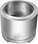 Timberwolf Smokeless Portable Fire Pit 22 inch stainless steel at DDR BBQ Supply photo of inside