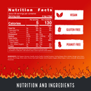 A nutrition label for Harmacy Hot Sauce Co. Extra Hot Variety Pack